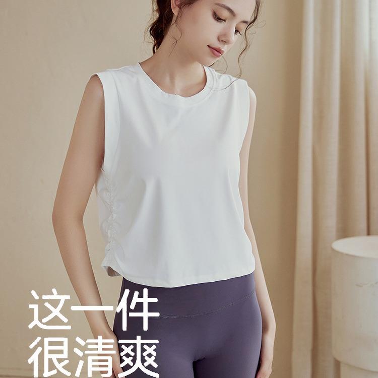 High-end loose sleeveless T-shirt sports vest for women new