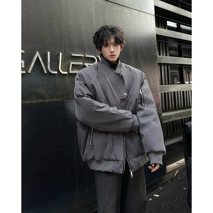 ma1飞行员夹克棉服男款冬季加厚立领棉衣外套美式工装棒球服棉袄