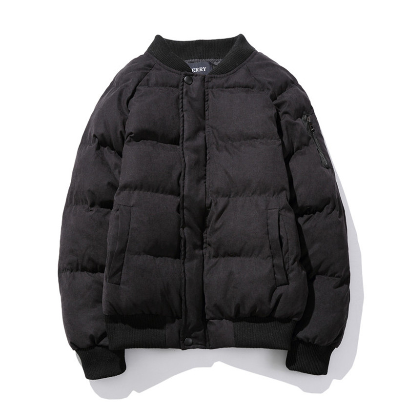 冬季男装棉衣韩版棒球领保暖棉袄潮牌羽绒棉服大码加厚面包服外套