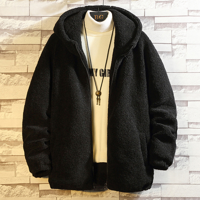 羊羔毛外套棉衣加绒加厚棉服棉袄