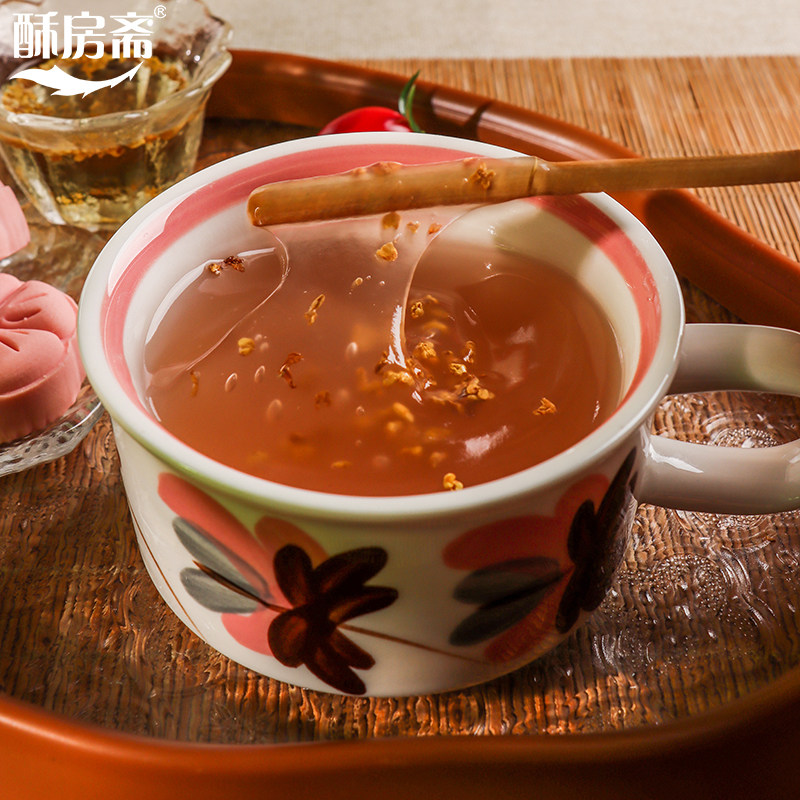 酥房斋西湖藕粉代早餐杭州特产正宗古法手工低脂肪小袋装冲泡即食