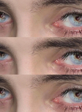 美瞳灰色欧美混血半年抛小直径大白隐形眼镜男年抛正品官方旗舰店