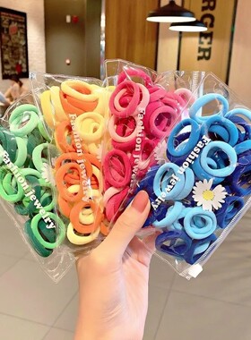 儿童彩色高弹不伤发头绳