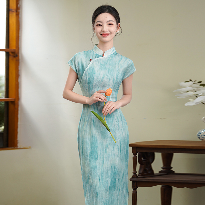年轻款绝美气质高端新中式连衣裙