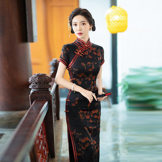 新中式复古民国风老上海旗袍2024年新款气质高端日常可穿显瘦优雅