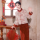 加绒保暖喜婆婆婚宴礼服敬酒服回门装 红色冬款 长袖 新年战袍拜年服