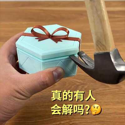 3D打印转转盒蝴蝶宝箱解谜机关