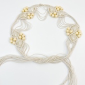 民族风腰带腰封配饰女编织腰绳波西米亚民族风复古装 饰配裙子腰链