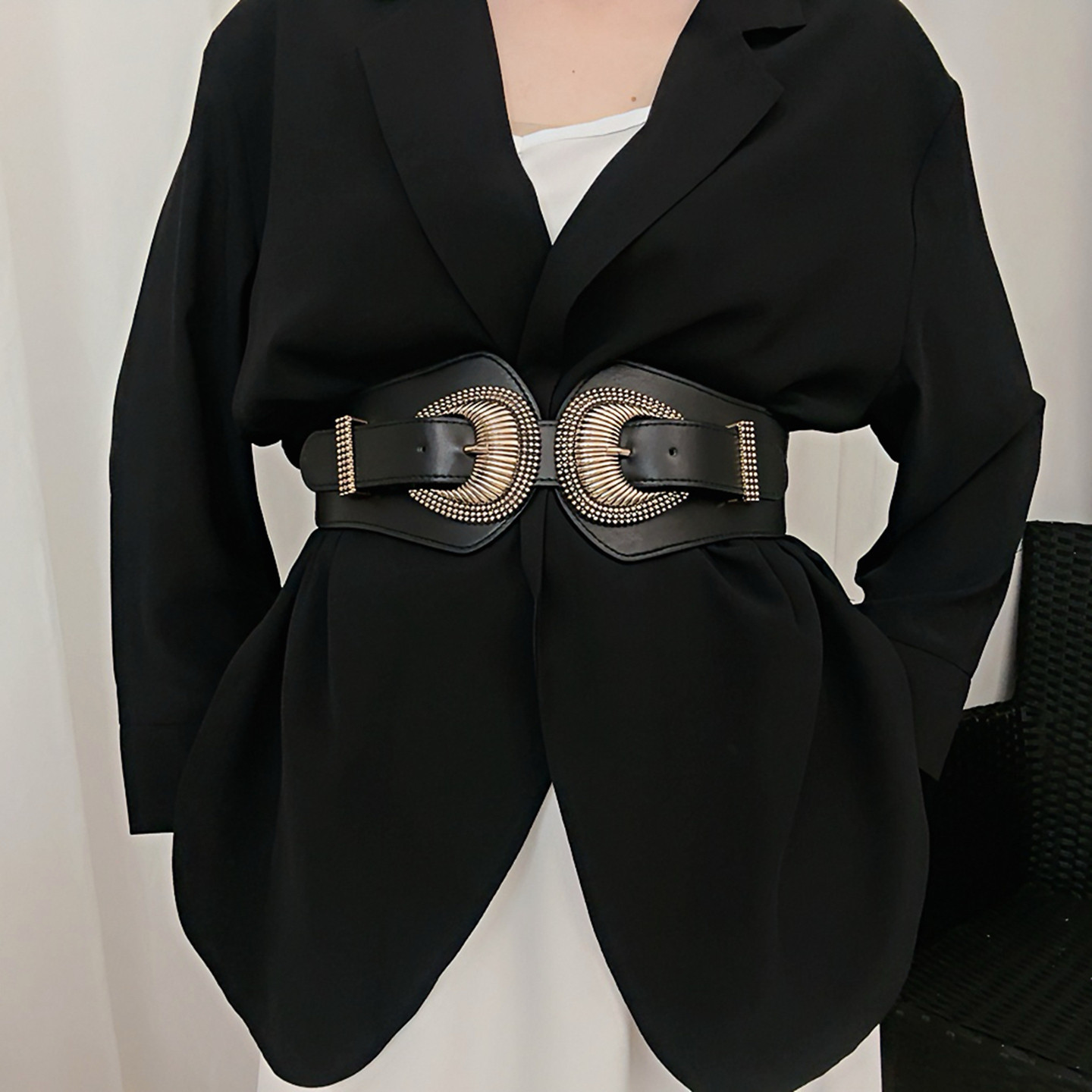 欧美腰带女宽时尚百搭装饰连衣裙衬衫外搭西装收腰束腰腰带配大衣