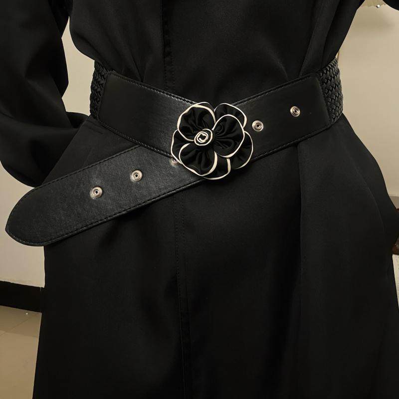 花朵腰带女设计感小众装饰皮带