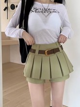 超短百褶裙女小个子半身裙夏季2025新款高级感高腰裤裙黑色a字裙