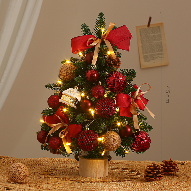 2025 New Desktop Christmas Tree Set Decorative Ornament