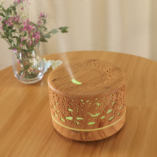 High quality 500ml wood grain aromatherapy humidifier