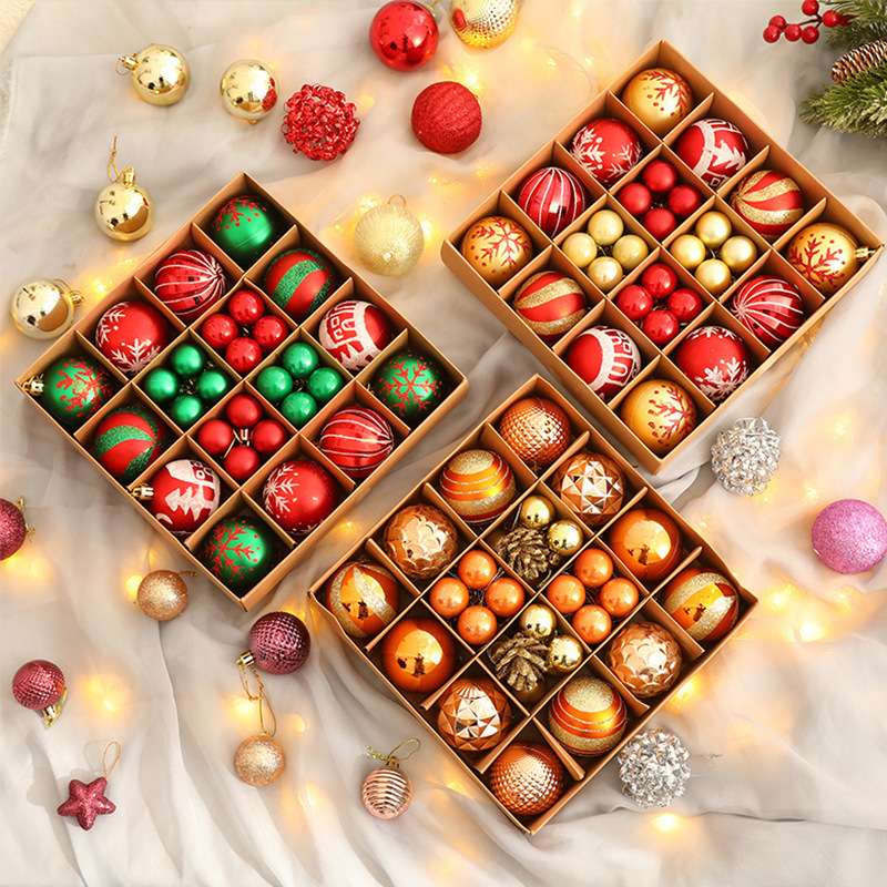 New 44pcs Christmas Tree and Ball Set圣诞树圣诞球套装