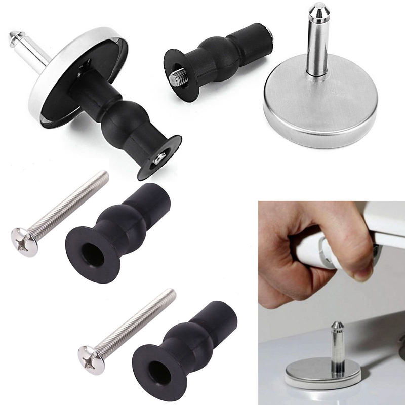 2Pcs Fix WC Toilet Seat Hinges Fittings Quick Release