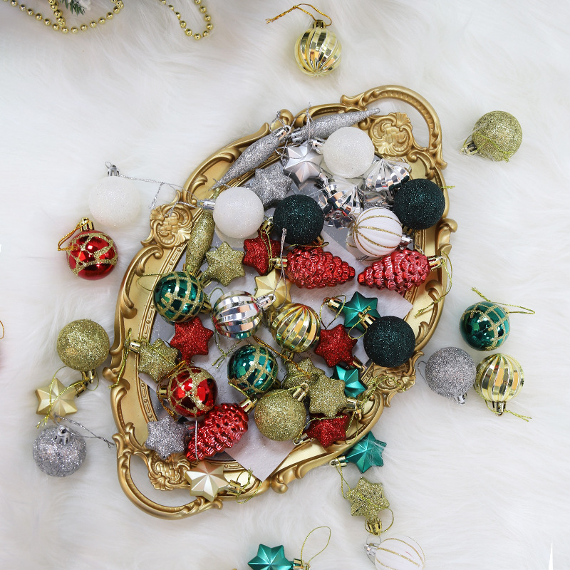 Christmas Ball 4cm Gift Box Christmas Tree Pendant圣诞球