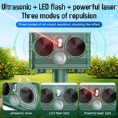 version powered English outdoor solar animal repellent