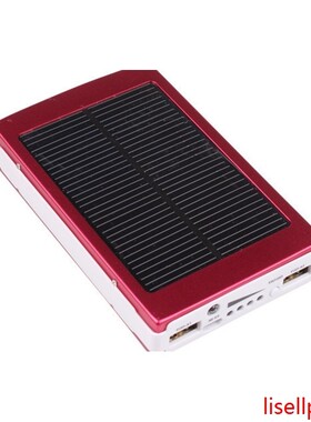 New Solar Powered 10000 mAh Dual USB Power Bank Battery