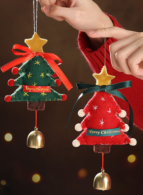 New Christmas cartoon creative car with hanging bell圣诞车挂