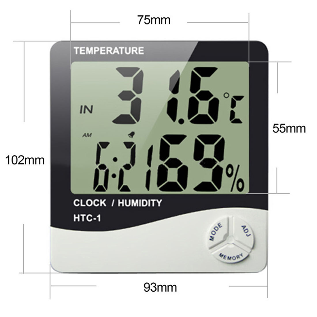 New Indoor Temperature Humidity Meter Room LCD Electronic