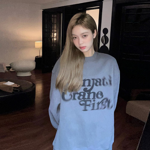 幻影字母卫衣休闲宽松