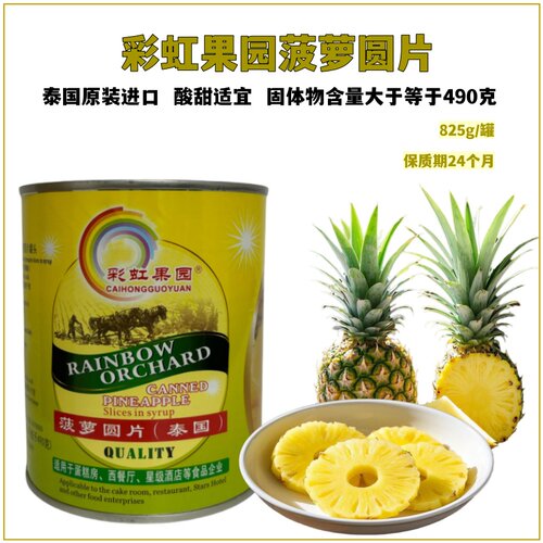 进口菠萝圆片汉堡烘焙罐头