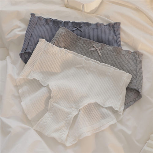 中腰内裤简约纯色女三角裤内裤