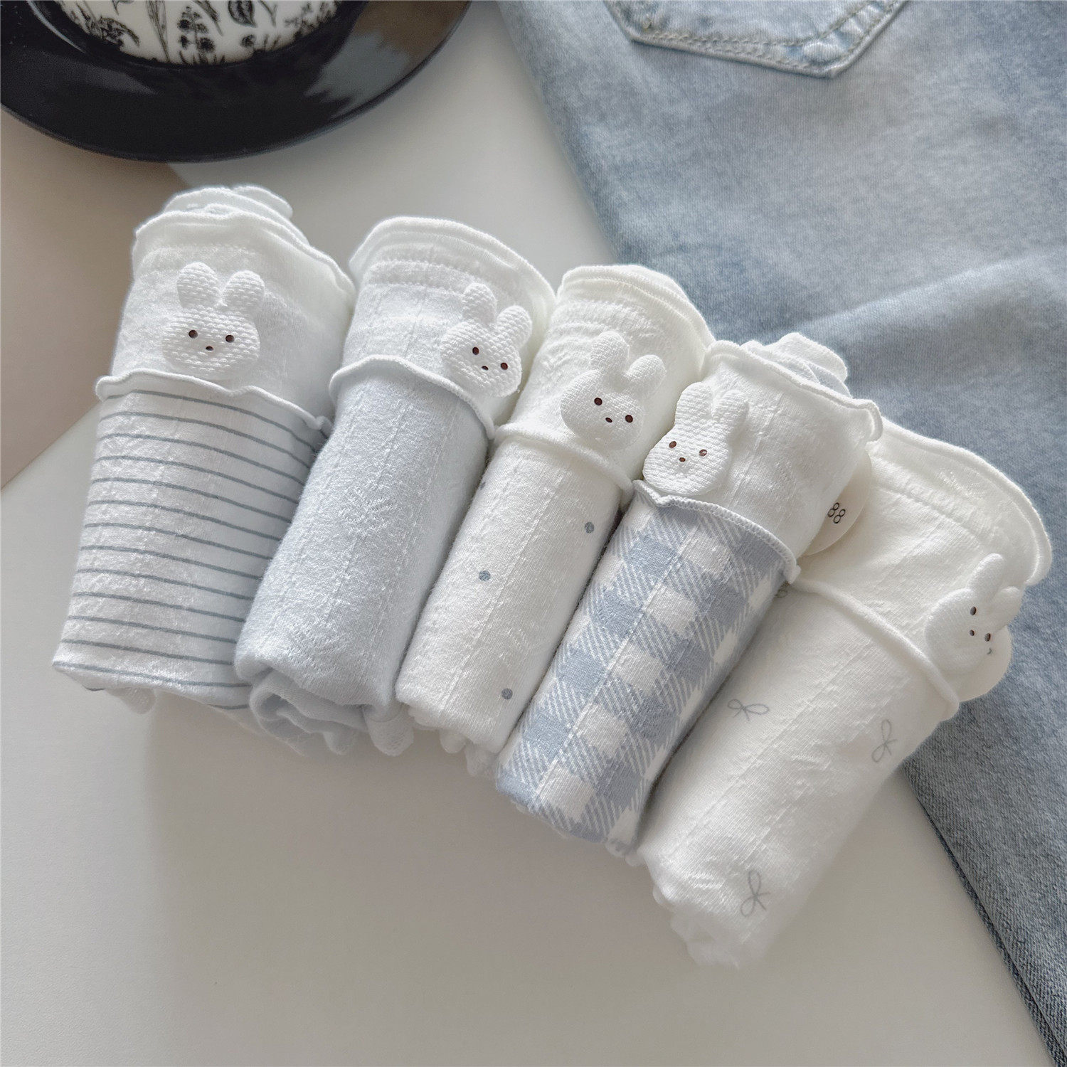 5条a类棉内裤女纯棉中腰大码日系可爱卡通兔10A抗菌少女学生三角,女士内衣/男士内衣/家居服,女三角裤,淘宝优惠券,粉丝福利购,淘宝优惠卷