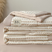 2026新款 彩条色织疆棉棉花被夏被夏凉被空调被被子被芯