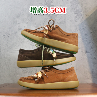 D表姐高圆圆文淇同款鞋25新复古流苏穿珠勃肯鞋女厚底休闲袋鼠鞋