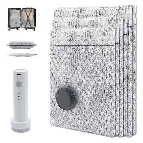 真空压缩袋收纳袋旅行套装真空被子衣物衣服专用袋子带可充电气泵