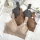 简约宽肩带薄款 乳胶垫固定杯抹胸聚拢上托美背舒适内衣女文胸7387