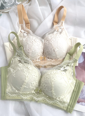 古妃31051 舒适透气无钢圈文胸中厚小胸聚拢上托收副乳塑形内衣女