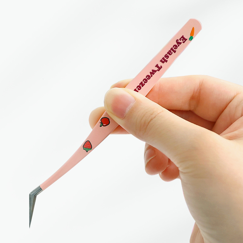 主播同款镊子高颜值手帐镊子手账工具胶带贴纸尖头弯头直头手账镊