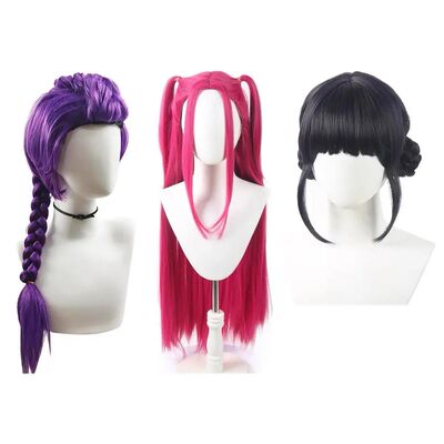 33.5-inch Purple Long Braid With Side Ponytail Integrated Ti
