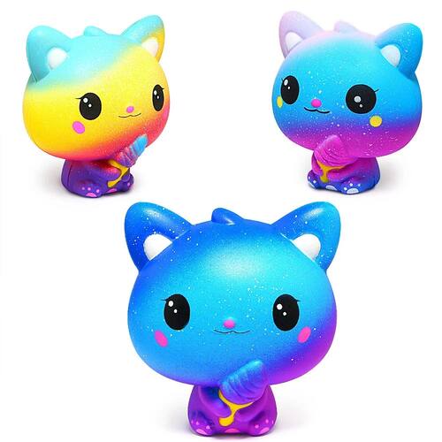 Squihy Slow Rebound Ice Cream Cat Cute Animal Stress Relief
