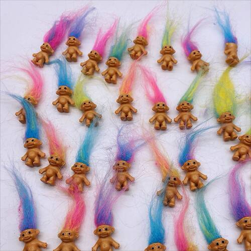 Troll Dolls, Vintage Trolls Lucky Doll Figures, Chromatic Ad
