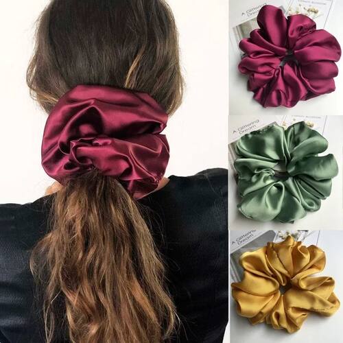 Oversized Scrunchies Big Rubber Hair Ties Elastic Hair Bands