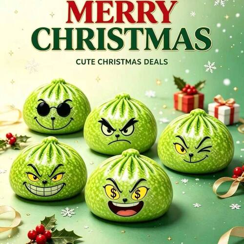 Glitter Green Dumpling With Steamer Squeeze  Buns Relieve St