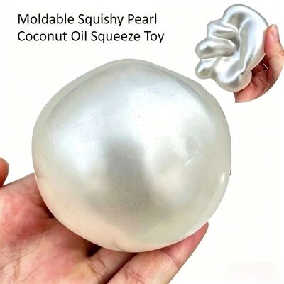 Moldable Squishy Pearl Coconut Oil Squeeze Toy Moldable Stre