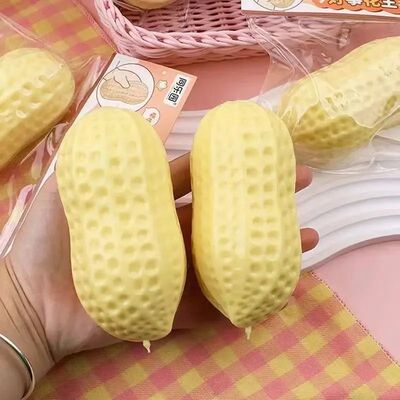 #Peanut Stress Ball Crunchy Squeeze Bal Squishy Toy Simulate
