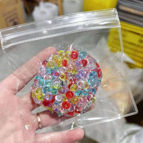 1PC Squishy Balls Ice Beads Stress Relief Toy Super Soft Sen