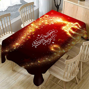 Waterproof Tablecloth Dining Table Christmas Can Be Set Kitc
