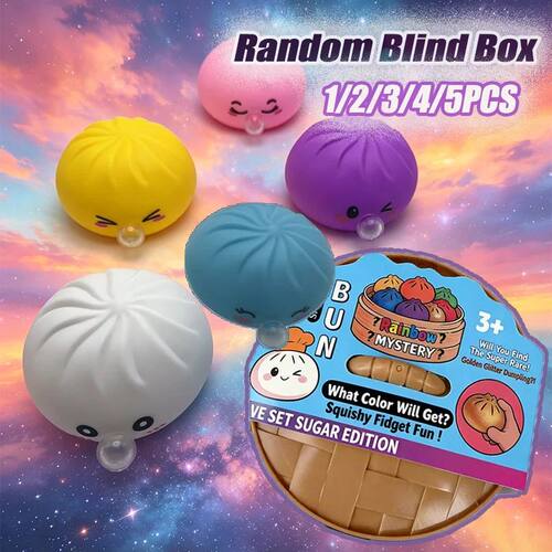 Simulated Decompression Dumpling Decor Toy - Can Blow Bubble