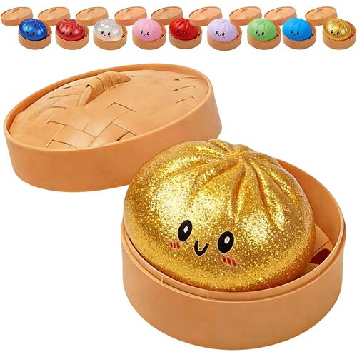 a2027Glitter Dumpling Glitter Dumpling Squishy with Box Dump