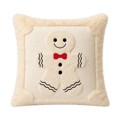 New Snowman Christmas Tree Pillow Covers Gingerbread Throw C