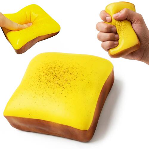 1PC Mini Toast Slow Rising Squishy Anxiety Relief Decompress