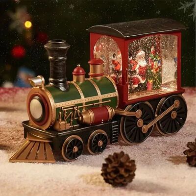 Charming Christmas Eve Music Box Gift Water-filled Christmas