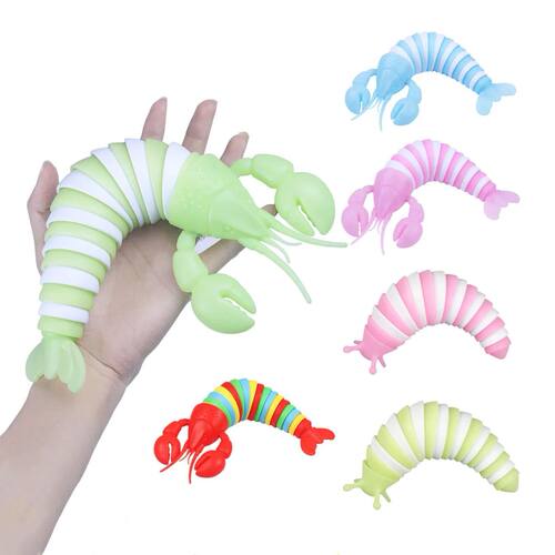 3D Slug Fidget Toy Colorful Slug Snail Creative Twist Anti S