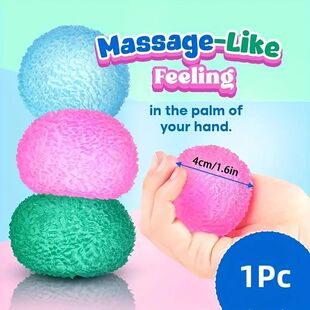 1Pc Squishy Multicolor Texture Ice Ball Squeeze Toy for Kids